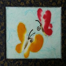 집소 나비 한지 액자 그림