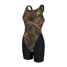 아레나 수영복 여성 일반 3부 반신 실내 레이서백 다크포레스트 ORG 브라캡별도