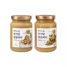 마이노멀 무가당 땅콩버터 크리미250g+크런치250g, 2개, 250g