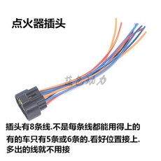 飛鷹 鬼火100 點火器 CDI 林海100 發動機, 點火器插頭, 1個