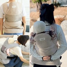 나와니스 베이비꼬 아기띠 포대기 사계절형 망사형 통풍 아기 포대기형 외출용 신생아 ang+067Gb, 사계절 인견그레이