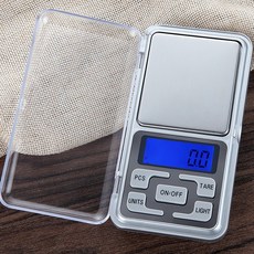 귀금속저울 여행용 포켓 휴대용 미니 전자 저울 500g X 0.1g, 1개, 영점(Tare)기능