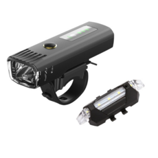 防水感光自行車燈 腳踏車頭燈 自行車後燈 單車頭燈 贈車尾燈 台灣現貨24H出貨, 自行車前燈+紅藍車尾燈 × 1個