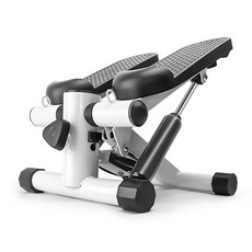 스텝퍼 홈트레이닝용 저항 밴드 포함 휴대용 트위스트 스테퍼 머신 전신 운동 트위스트 워킹, 하얀