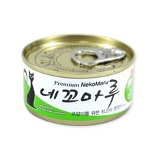 반려동물간식 네꼬마루 참치 게살 캔 80g