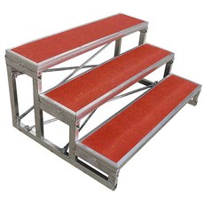 조립식 계단 행사 일반 사다리 간이 교회 합창 단상, 1개, 일반 2겹