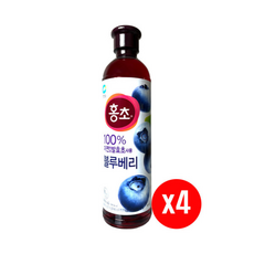 홍초 블루베리 /17시마감/빠른발송/정품보장, 4개, 900ml