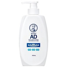 MENTHOLATUM 曼秀雷敦 AD溫和舒敏泡沫沐浴露, 500ml, 1瓶