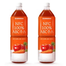 NFC 100% ABC주스 1L 페트병 2개, 70ml