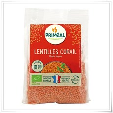 PRIMEAL 프리밀 프랑스산 산호 렌틸콩, 4개, 250g