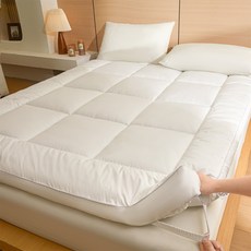 사계절 매트리스 바닥 매트 8cm 토포매트리스 침대 접이식매트리스, 흰색