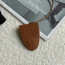 새로운 휴대용 마그네틱 선글라스 가죽 목걸이 모자 클립 가방 장식 안경 액세서리 넥 스트랩 성인, 라이트 브라운 [자기]], 1개