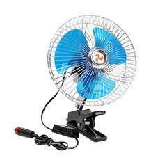 디제이디 차량용 선풍기 대형 집게 피스 겸용 카팬, 12V선풍기