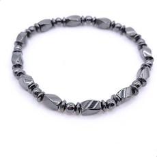 자석팔찌 마그네틱 건강팔찌 천연석 헤마타이트, 1개