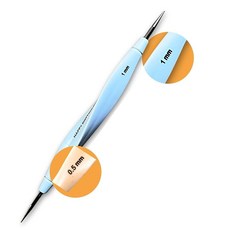 Happy Dotting Company 파인 스타일러스 - 도트 툴 엠보싱 스타일러스 - 뽀얀 도트를 쉽게 얻을 수 있습니다! 정밀 도팅 완벽 - 더블 엔드 0.5/1.0 mm