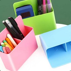 자석 펜꽂이 마그네틱 연필보관 볼펜홀더 사무실, 1개, 03.옐로우