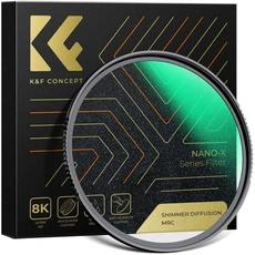 K&F CONCEPT 49-82mm 쉬머 디퓨전 1 마이크로라이트 미러 글래스 필터 카메라 렌즈 나노 X, 01 Shimmer Diffusion 1, 06 67MM