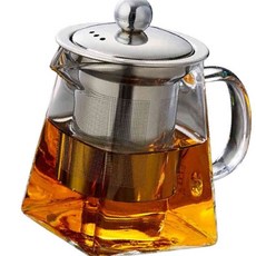 내열유리 티포트 보리차, 투명, 1개, 550ml