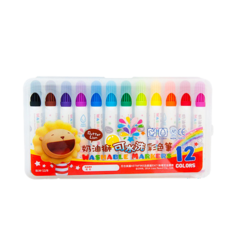 雄獅 奶油獅可水洗彩色筆 12/24/36/48色 水性彩色筆, 1套