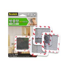 3M 스카치 방충망 구멍 접착식 보수테이프 소형 3380pys1582