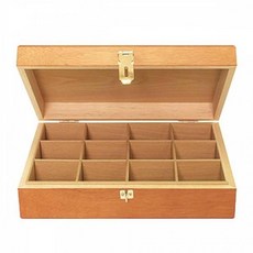 고급 원목 도장 보관함 대형 인주 포함 계약 서류 사무용 케이스, 기본