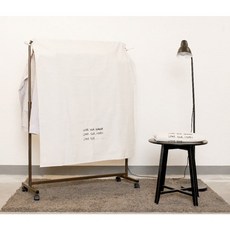굿슈머 행거가리개 행거커버 무명천 10수, 그레이 실속형(뒷면 30cm) 레터링X, 1개, 1개입