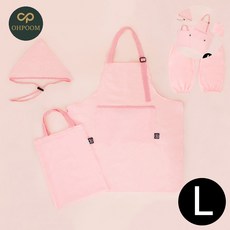 윙하우스 로이도이 핑키 앞치마 세트 L