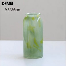 DFMEI 透明中式風格復古花邊裝飾花器擺件客廳玄關插花水培, 啼翠花瓶