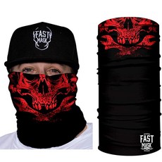 Fast MASK 마스크 - Live GEAR 이어 Red 레드 SKULL 스컬 N WRENCH 렌치es 페이스 마스크 SPF 40 자외선 차단 방수 극세사, Fast MASK 마스크 - Live GEAR 이어 R