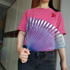 塑膠扇子 耐用加厚輕便, 純色1把