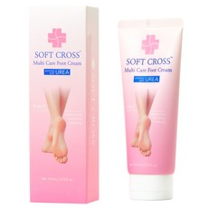 소프트크로스 유리아 풋크림 발뒤꿈치 우레아 각질 보습제, 110ml, 1개, 1개입
