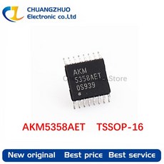 1Pcs 새로운 오리지널 AKM5358AET TSSOP-16 ADC 변환기 액티브 스피커 오디오 데이터 수집 IC 회로