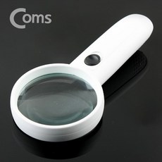 LED 조명 확대경 손잡이 돋보기 3배율 렌즈 75mm, 1개, 상세페이지 참조