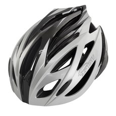 스위스마운틴 자전거 라이딩 헬멧 + 파우치 세트, 실버블랙