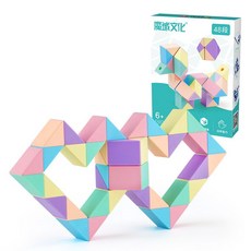 魔域文化 魔尺 24段 馬卡龍色 創意建構益智減壓玩具, 1個