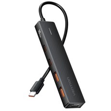 벤션 USB 3.2 10Gbps 2C 2A C타입 USB 멀티 허브, 1개, 블랙