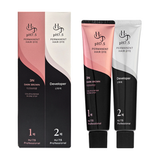 HJ PH7.5 중성 전체 염색약 셀프 뿌리염색 흰머리 새치커버 저자극 염모제, PH7.5 다크브라운 1개