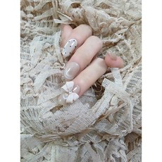 【小朵璃】天娛美甲 高端 原創設計 純手工穿戴甲 穿戴甲 美甲片 氣質款 個性 貓眼 高級 顯白 獨特 輕奢 設計款, 1個, 中橢圓甲型（中長款長度20MM）,XS