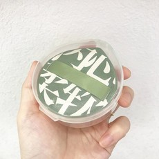 에어 쿠션 화장품 퍼프 세트보관함 메이크업 솜 스폰지 가죽 클립 습식 건식 사용 도구, With BOX-A, 1개