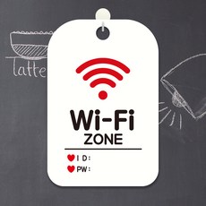 WiFi ZONE 팻말 흰색 안내판 안내표시판, 상세페이지 기재, 상세페이지 기재, 상세페이지 기재