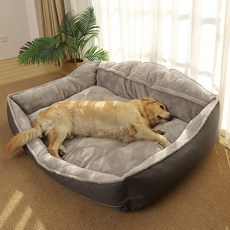 토퍼 쿠션 대형 소파 대방석 세탁 권장체중, 1 [방수 분리 세탁] 높은 등받이 컴포트 개집, 2 M중간사이즈:75x60x39cm (30근 이내 권장