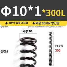 해외 Silverback 에어코킹 충전식 폴리우레탄, 1개, 외경 10 x 1 x 300 [10개], 기본 색상