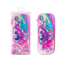 小馬寶莉造型光柵筆盒 20cm套尺, 1個, (台灣現貨)小馬寶莉光柵筆盒, N/A