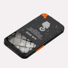 全密封外送員神器防水手機殼，適用於iPhone 12 13 14 15ProMax，手機潛水保護套, 草藍,【通用6.1吋】iPhone12, 1個