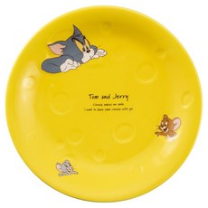 sun art 湯姆貓與傑利鼠 義大利麵盤, 1個, 黃色