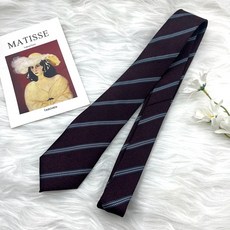 日系復古撞色條紋領帶咖啡手打學院風制服墨綠古着幾物vintage潮酒紅底條紋默認顏色