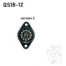 튜브 홀더 소켓 플러그 글 시계 전자, 색상: 9. QS18-12 -2