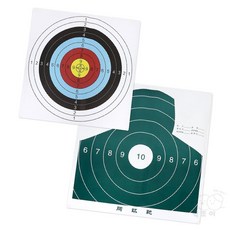 양궁 사격 연습 훈련 스포츠 과녁 타겟 종이 표적지 10p, 40풀링
