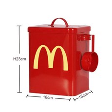 고양이 강아지 먹이통 맥도야옹, 1개, 5L, 흰색