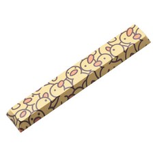 노벨티 올오버 서브 베드 키캡 노란색 오리 바 PBT 게임용 기계식 키보드 체리 프로필 6.25u 전용, YDuck Spacebar x1